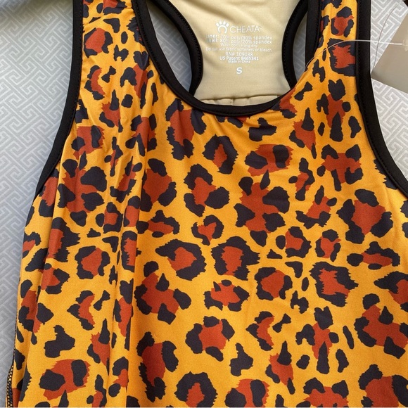 Cheata Equestrian Trotter Compression Tank Leopard Size Small NWT - Picture 5 of 9